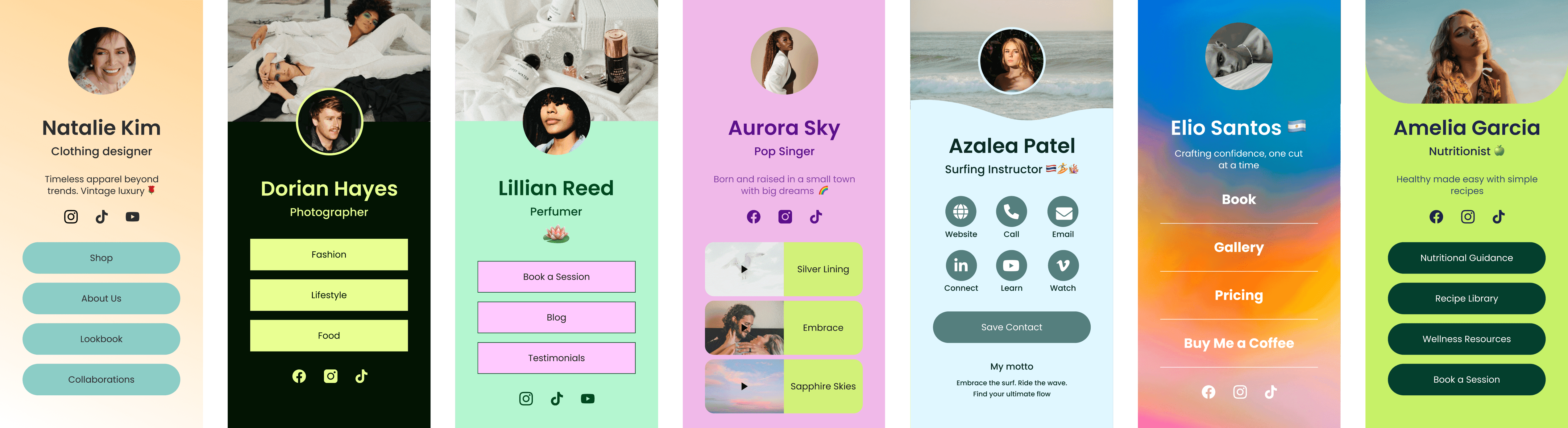 23 Best Link in Bio Examples for Creators and Brands | Mobilo Card