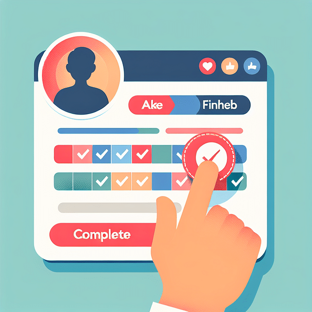 the 'Submit' or 'Done' button on the Instagram 'Edit Profile' page being selected