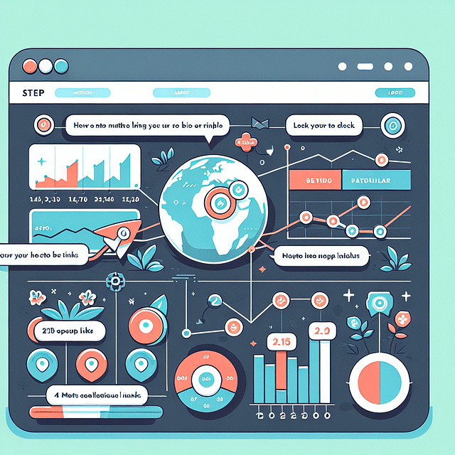 analytics dashboard of a link-in-bio tool