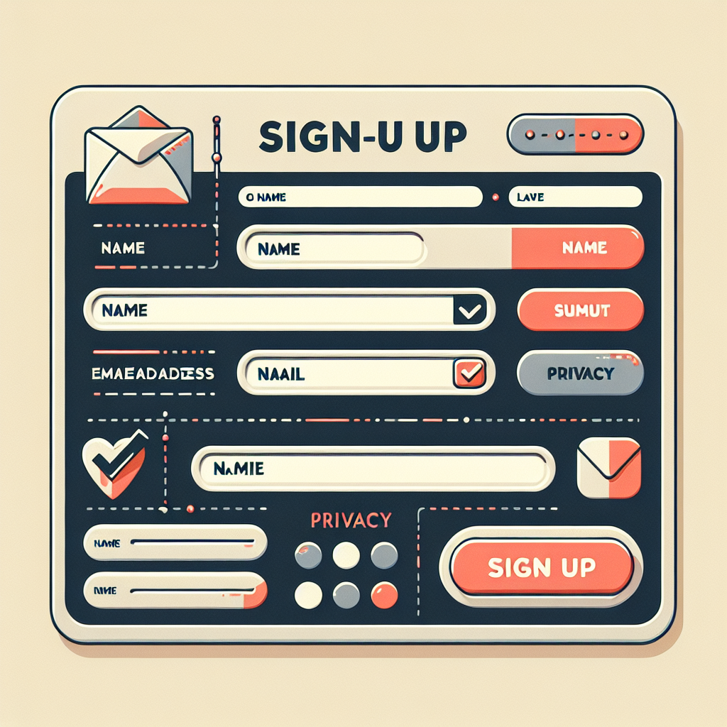 email sign-up form design