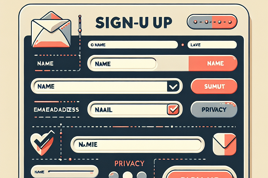 email sign-up form design