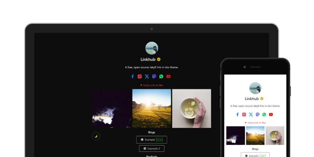 Linktree theme examples