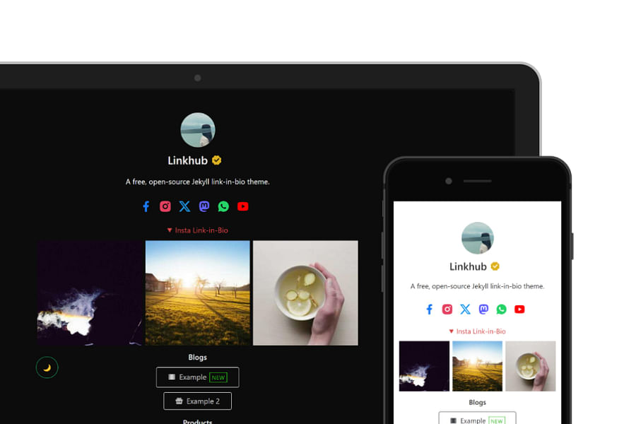 Linktree theme examples