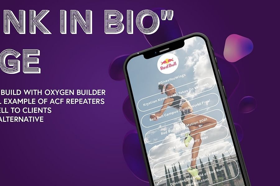 Red Bull Linktree theme