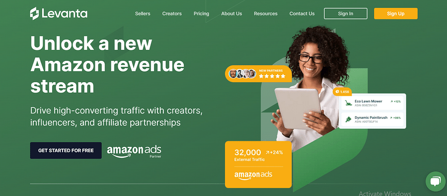 Screenshot of an Amazon Influencer Storefront
