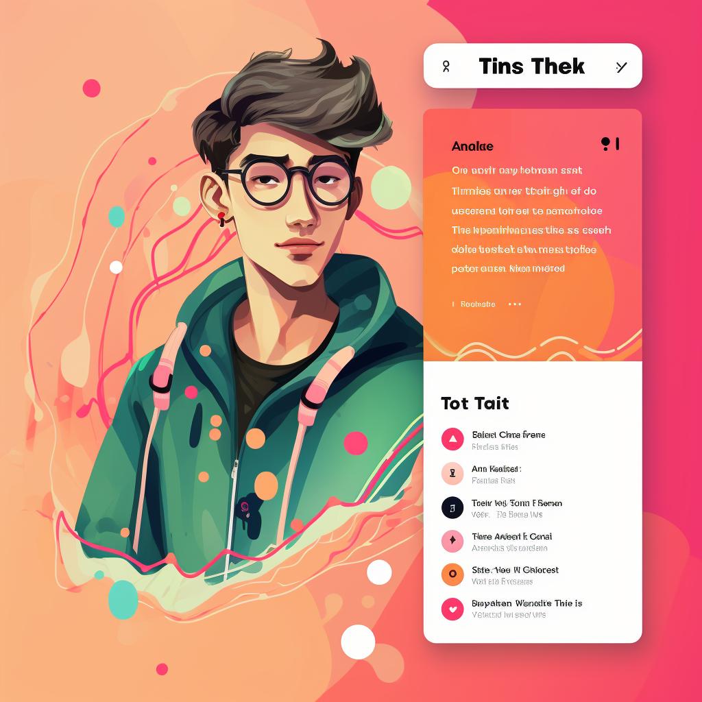 A screenshot of a TikTok bio with the custom link pasted into it